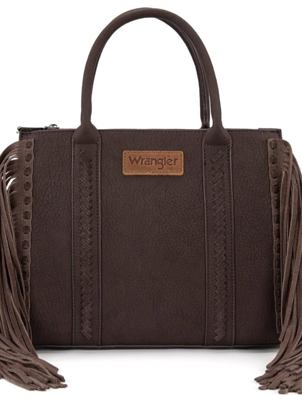 Wrangler Fringe Tote Bag for Women Western Shoulder Purse with Functional Pocket